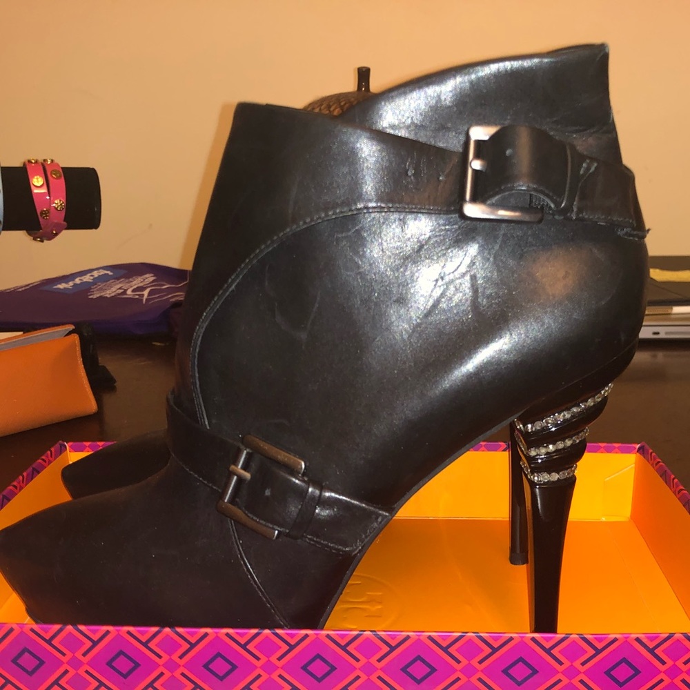 Guess by Marciano Leather Platform Bootie!